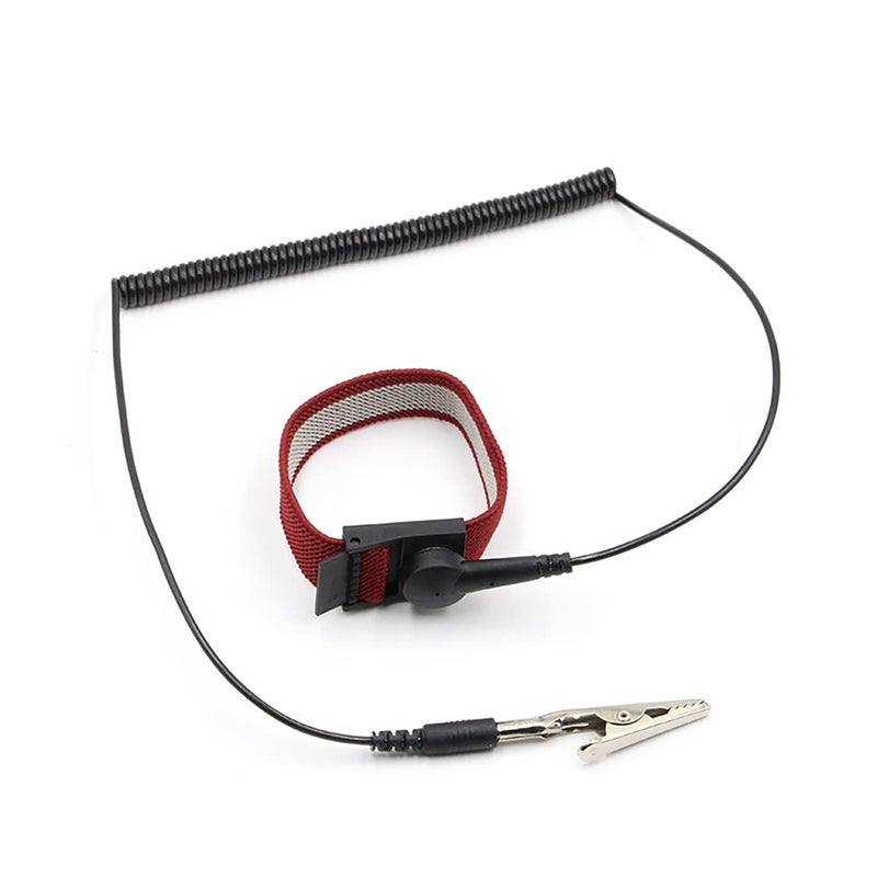 Mobudy Anti Static Wrist Strap with grounding Wire ESD Anti Static Wristband Adjustable Coiled Cord Anti Shock Wristband (1) - Image 3